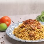 Alexandria-Style Spiced Liver with Peppers and Saffron Rice