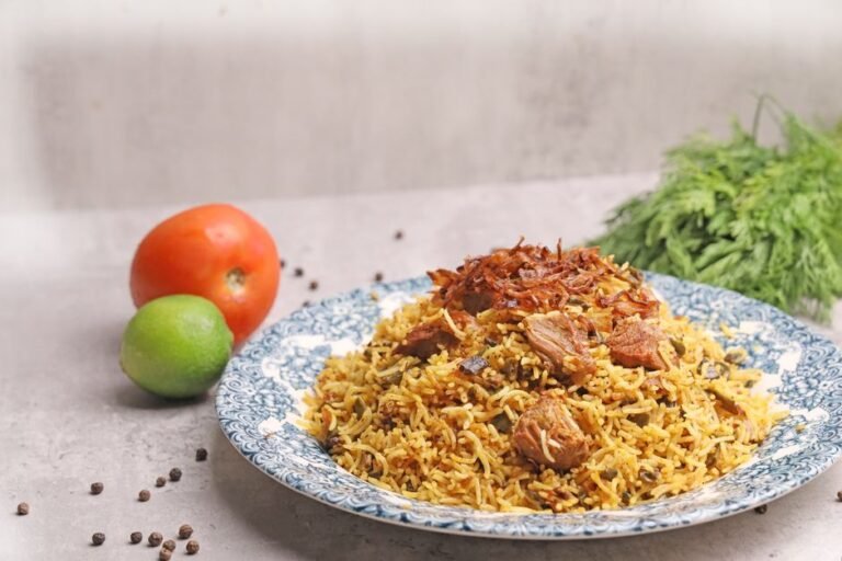 Alexandria-Style Spiced Liver with Peppers and Saffron Rice