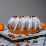 Algerian Almond Semolina Cake with Orange Blossom Syrup