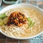 Algerian Hand-Pulled Flat Noodles with Spiced Chicken and Chickpeas