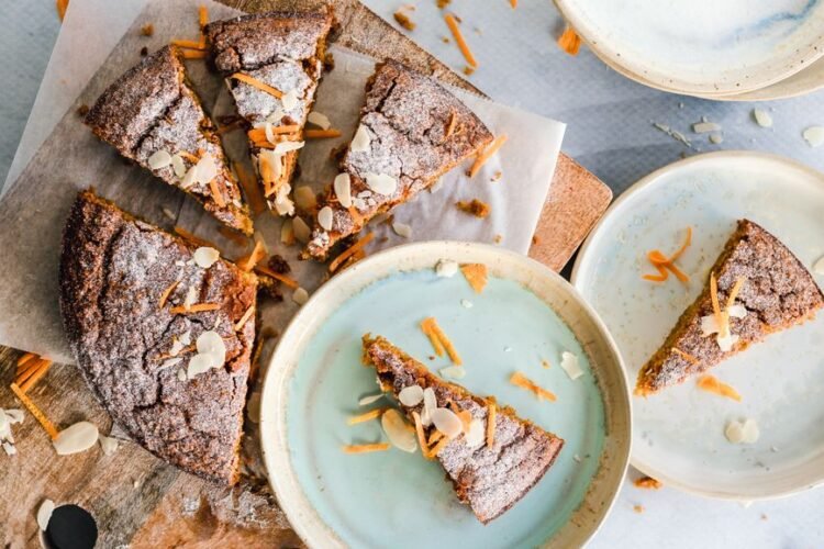 Almond Heart Semolina Cake with Orange Blossom Syrup