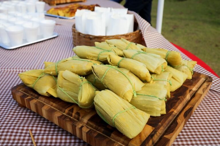 Brazilian Sweet Corn Tamale in Corn Husks
