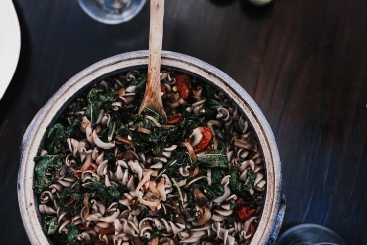 Buckwheat Pasta with Savoy Cabbage, Potatoes, and Brown Butter-Sage Sauce