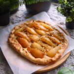 Caramelized Pear and Brown Butter Tart with Hazelnut Frangipane