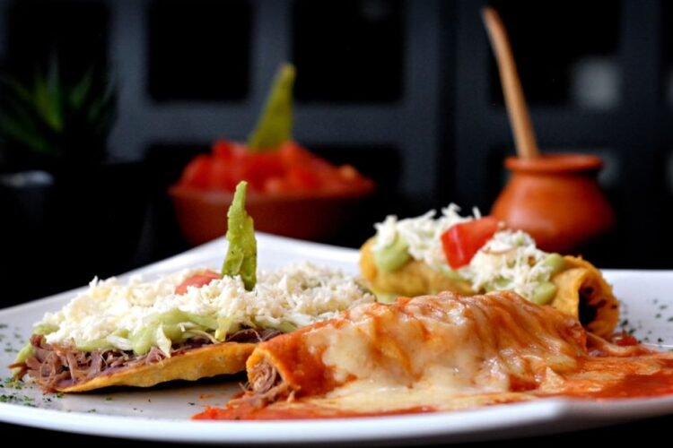 Chicken Enchiladas with Rich Mole Sauce