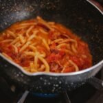 Classic Amatriciana Spaghetti with Guanciale and Pecorino