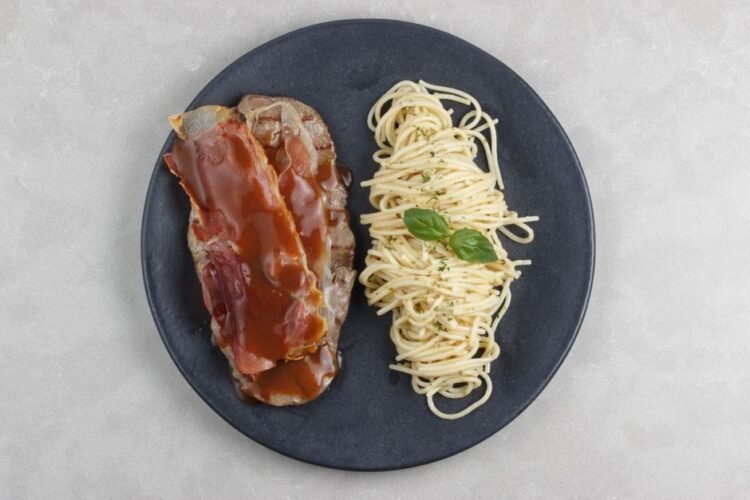 Classic American Meatloaf with Savory Onion Gravy