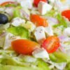 Classic Greek Village Salad with Feta and Olives