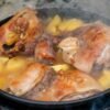 Coq au Vin Blanc with Pearl Onions and Cremini Mushrooms