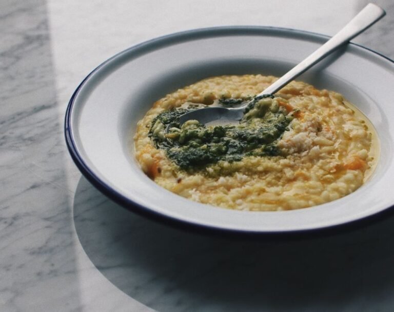 Creamy Pumpkin Risotto with Sage and Parmesan