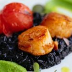 Cuttlefish Ink Risotto with Tender Cuttlefish