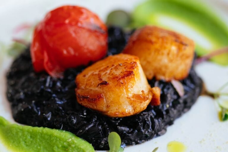Cuttlefish Ink Risotto with Tender Cuttlefish