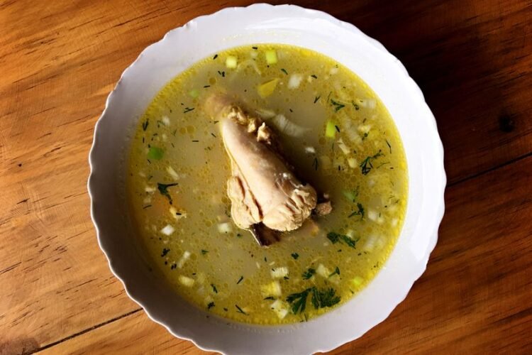 Egyptian Bird's Tongue Orzo and Chicken Soup