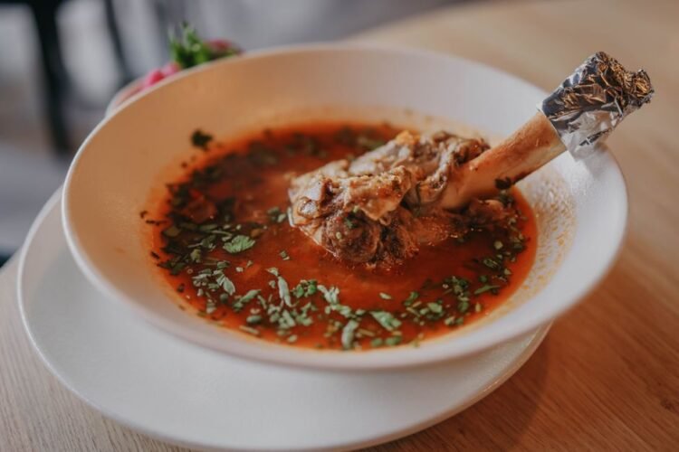 Egyptian Garlic and Ginger Cow Feet Soup