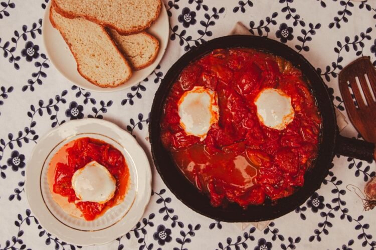 Egyptian-Style Shakshouka with Cumin and Green Peppers