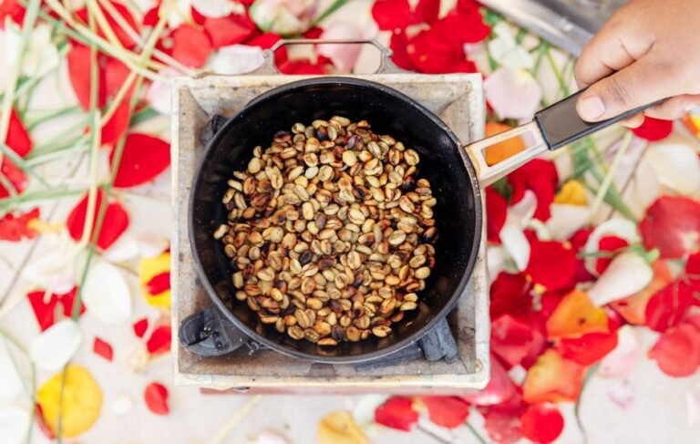 Ethiopian Coffee Ceremony Spread