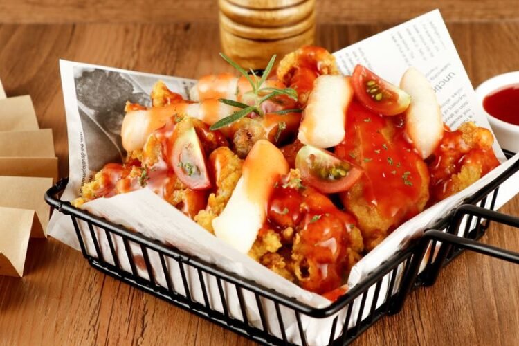 Ghanaian Fried Yam with Spicy Pepper Sauce