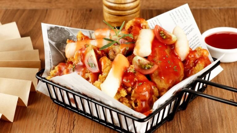 Ghanaian Fried Yam with Spicy Pepper Sauce