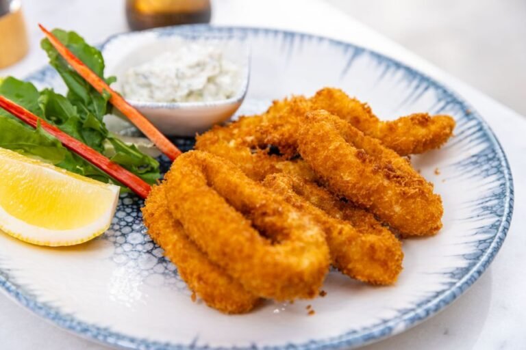 Greek Fried Calamari with Lemon
