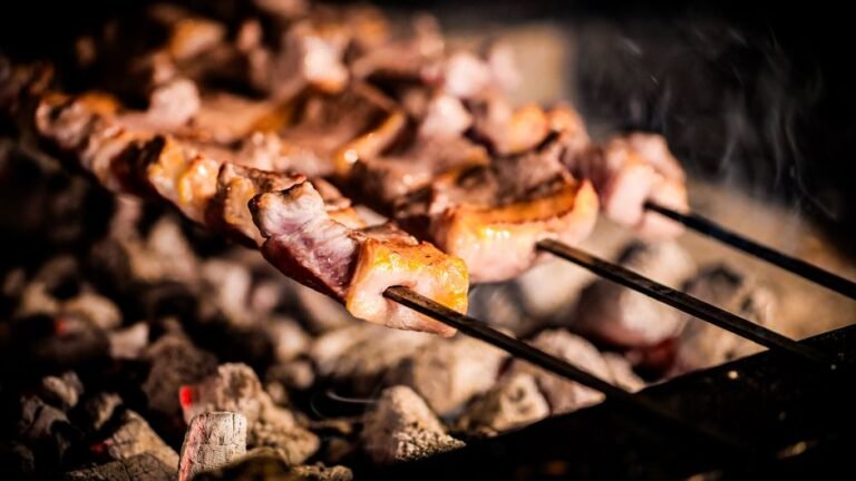 Greek Lamb Souvlaki Skewers with Charred Lemon, Mint Yogurt, and Pearl Couscous