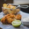 Greek Salted Cod with Garlic Potato Dip