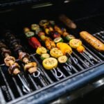 Grilled Merguez Sausage with Harissa and Charred Vegetables