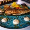 Grilled Snapper with Senegalese Onion-Lime Sauce over Herbed Cassava Couscous