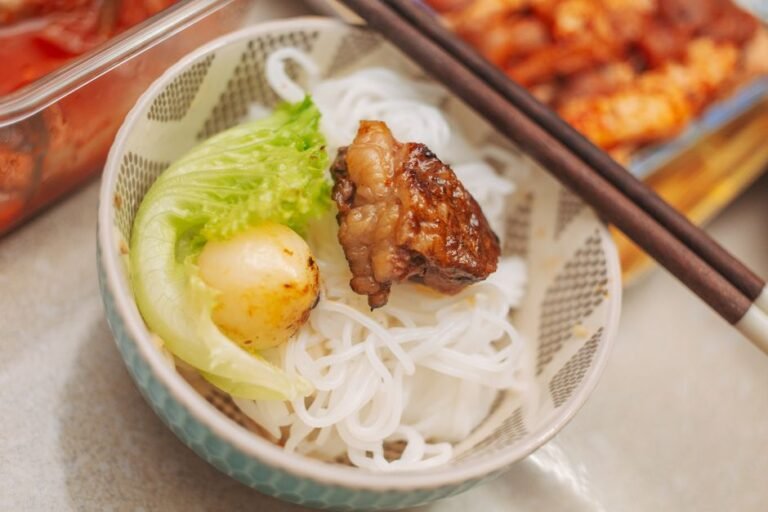 Hanoi-Style Grilled Pork with Rice Noodles and Dipping Sauce
