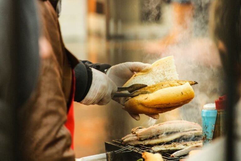 Istanbul-Style Grilled Mackerel Fish Sandwich