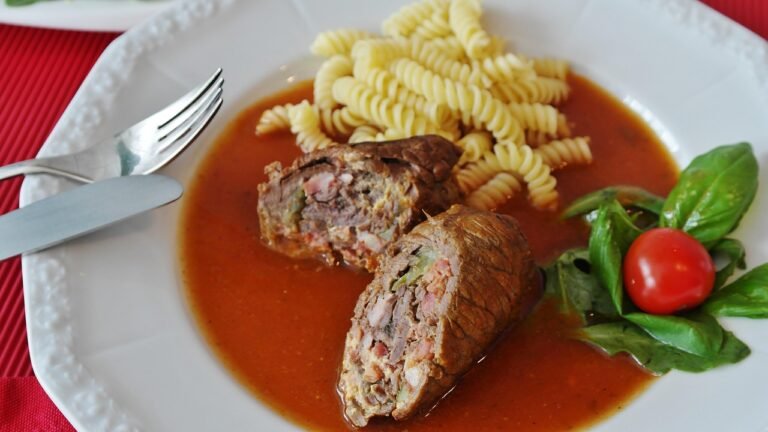 Italian Beef Rolls in Tomato Sauce