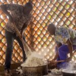 Ivorian Plantain Fufu with Smoked Fish Soup