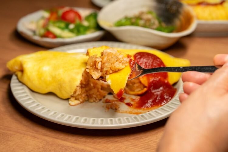 Japanese Chicken Omelette Rice