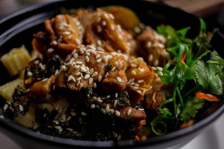 Japanese Mixed Rice with Chicken and Seasonal Vegetables
