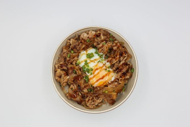 Japanese Simmered Beef Rice Bowl