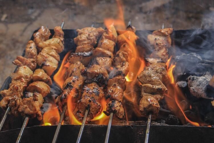 Kenyan Charcoal-Grilled Meat Skewers