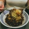Korean Black Bean Noodles with Pork and Vegetables