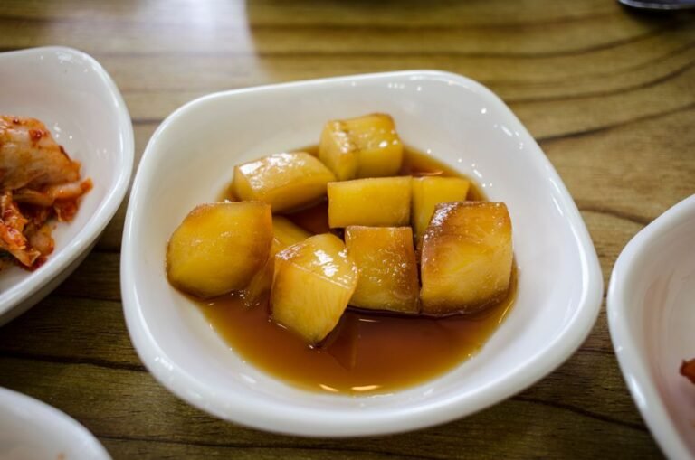 Korean Braised Potatoes in Soy Glaze