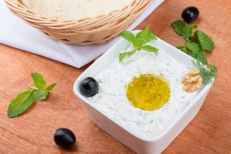 Labneh with Za'atar and Olive Oil