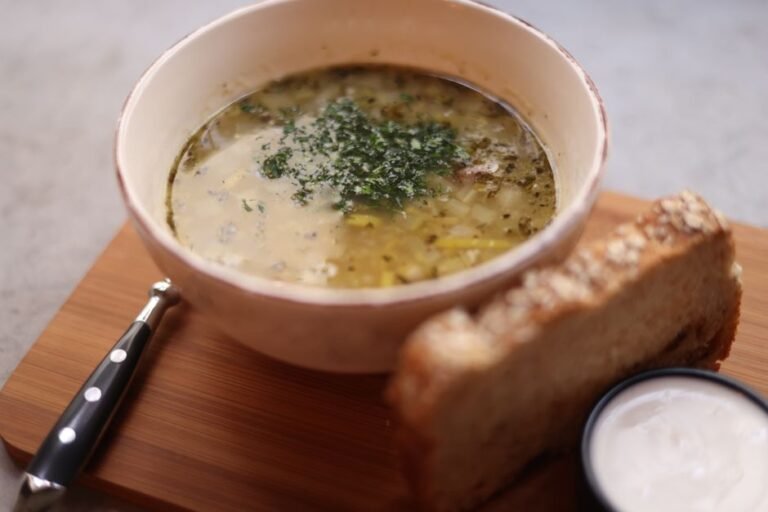 Lebanese Freekeh and Chicken Soup