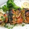 Lebanese Garlic Yogurt Chicken Skewers