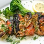 Lebanese Garlic Yogurt Chicken Skewers