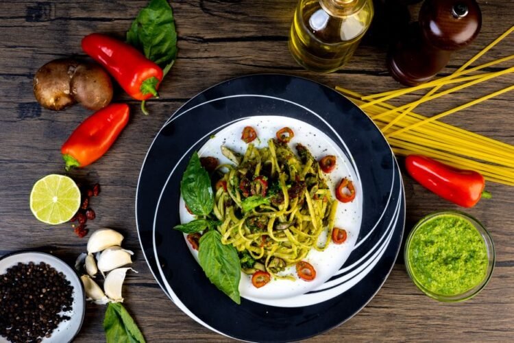 Linguine with Arugula Pesto