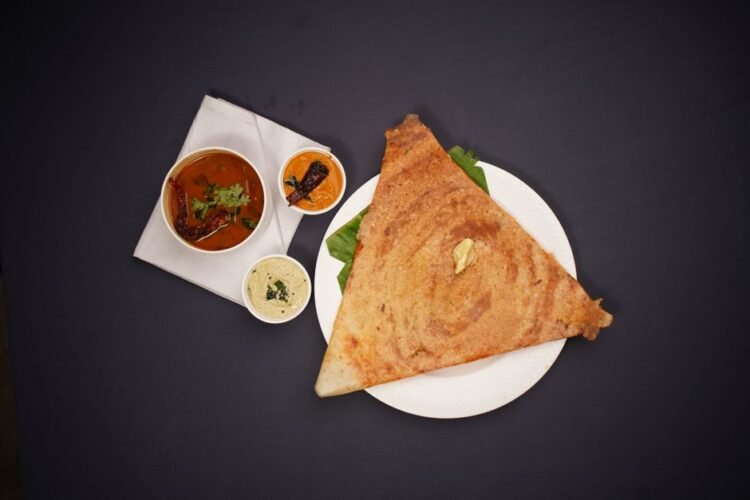 Masala Dosa (Crispy Rice-Lentil Crepe with Spiced Potatoes)