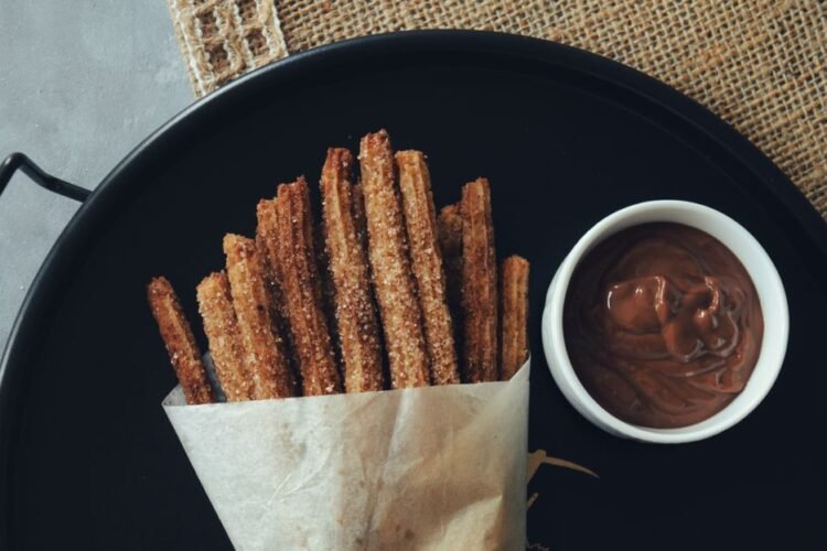 Mexican Churros with Warm Chocolate Dipping Sauce