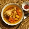 Mexican Green Pozole with Pork and Hominy