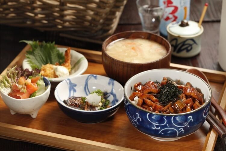 Miso-Glazed Salmon Donburi with Crispy Rice and Yuzu Pickled Cabbage
