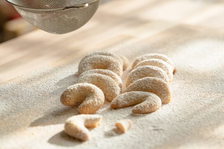 Moroccan Gazelle Horn Almond Crescent Cookies