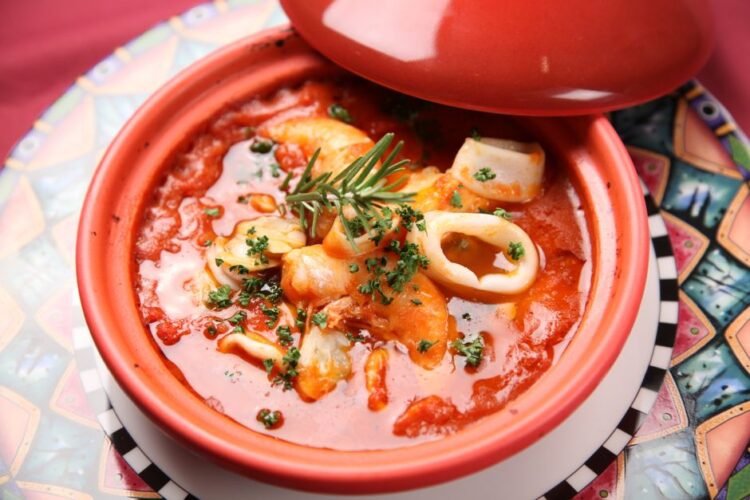 Neapolitan Braised Octopus with Tomatoes and Olives