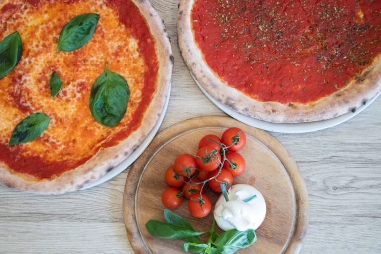 Neapolitan Pizza Marinara with Garlic and Oregano