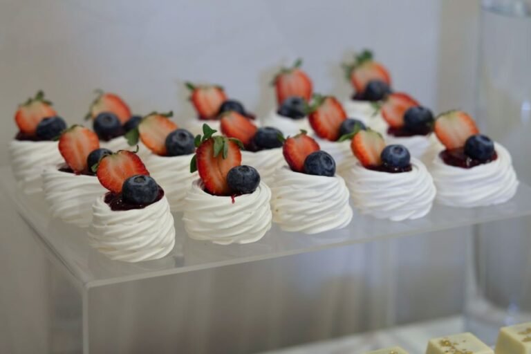 New Zealand Pavlova with Passionfruit and Kiwi